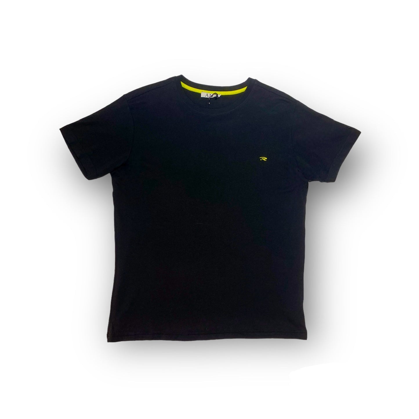 T-Shirt Nera Basic Con Logo Minimalista